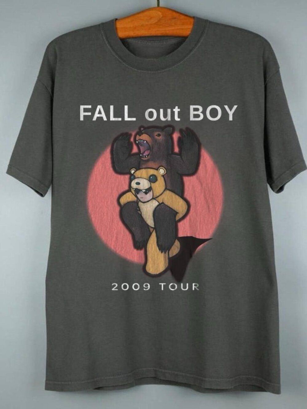FALL OUT BOY 2009 Tour Graphic Charcoal T-Shirt
